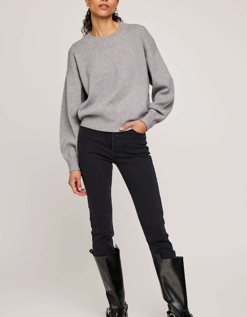 Gentle Fawn Alfie Crewneck Sweater in Heather Grey