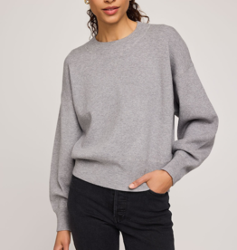 Gentle Fawn Alfie Crewneck Sweater in Heather Grey