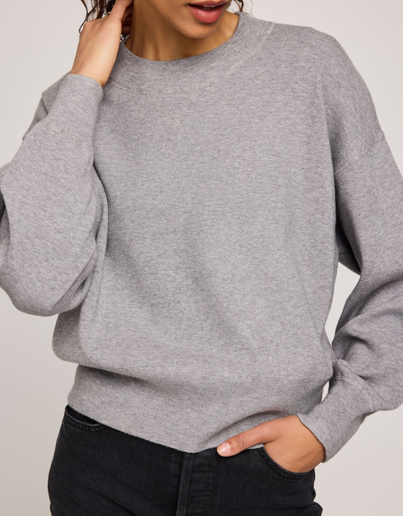 Gentle Fawn Alfie Crewneck Sweater in Heather Grey