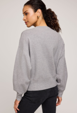 Gentle Fawn Alfie Crewneck Sweater in Heather Grey