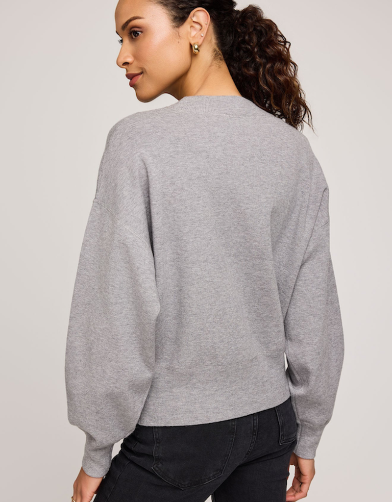 Gentle Fawn Alfie Crewneck Sweater in Heather Grey