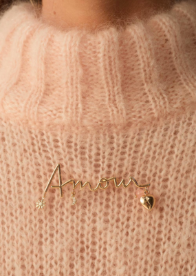 Des Petits Hauts Des Petits Hauts - Nemours Amour Charm Brooch