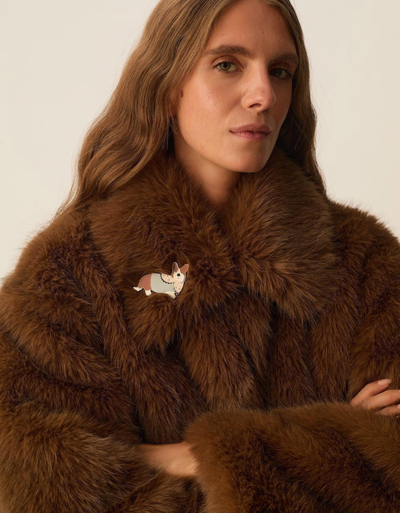 Des Petits Hauts Nono Corgi Pin Brooch