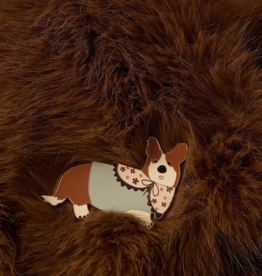 Des Petits Hauts Des Petits Hauts - Nono Corgi Pin Brooch
