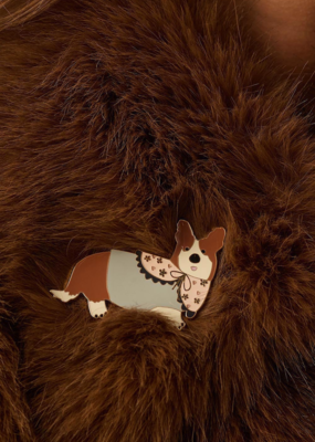 Des Petits Hauts Des Petits Hauts - Nono Corgi Pin Brooch