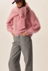 Des Petits Hauts Chouette Mohair and Merino Cardigan in Pommette Pink