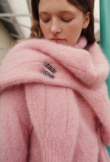 Des Petits Hauts Chouette Mohair and Merino Cardigan in Pommette Pink