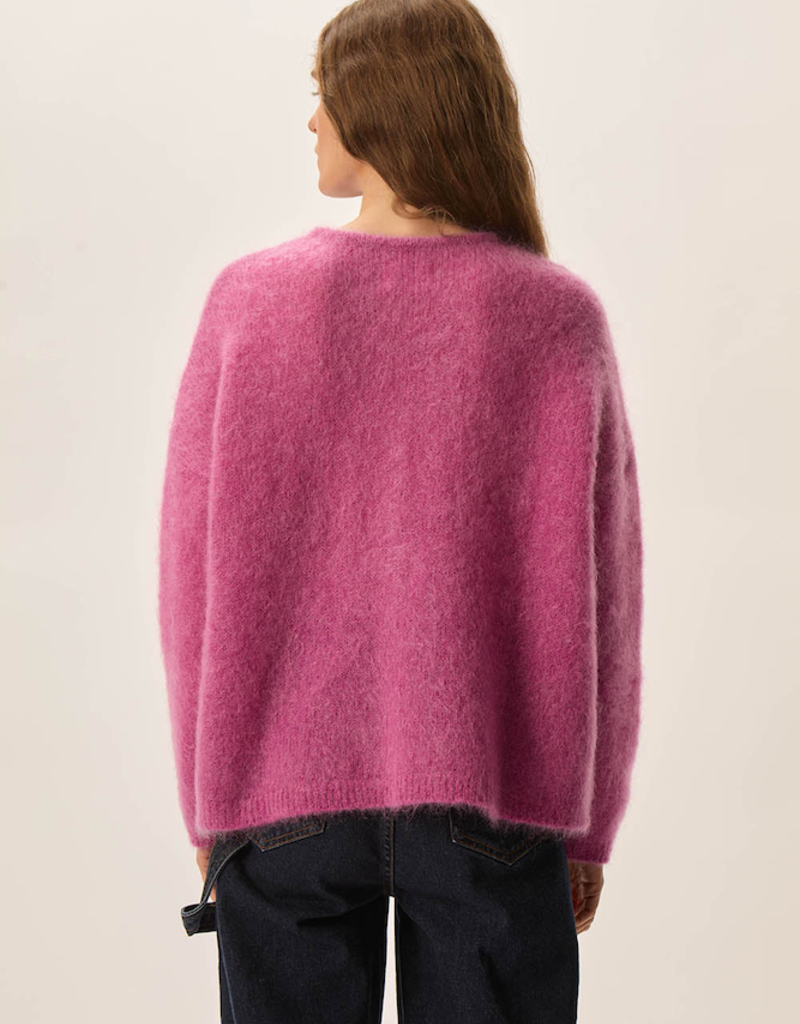 Des Petits Hauts Bea Cardigan in Framboise