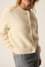 Des Petits Hauts Cumin Knit Bomber Jacket in Crème