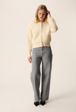 Des Petits Hauts Cumin Knit Bomber Jacket in Crème