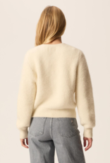 Des Petits Hauts Cumin Knit Bomber Jacket in Crème