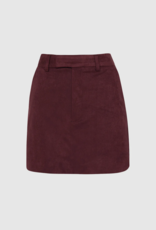 Madison the Label Collins Faux Suede Mini Skirt