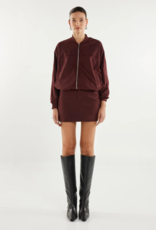 Madison the Label Collins Faux Suede Mini Skirt
