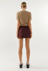 Madison the Label Collins Faux Suede Mini Skirt