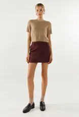 Madison the Label Collins Faux Suede Mini Skirt