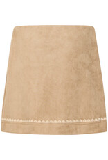 ICHI Effano Faux Suede Skirt (FINAL SALE)