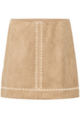 ICHI Effano Faux Suede Skirt (FINAL SALE)