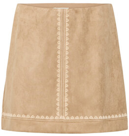 ICHI Effano Faux Suede Skirt