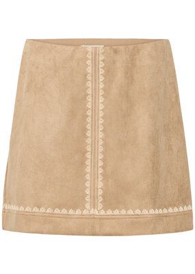 ICHI Effano Faux Suede Skirt
