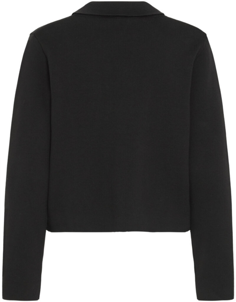 ICHI Ketty Cardigan with Collar and Breast Pocket