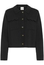 ICHI Ketty Cardigan with Collar and Breast Pocket