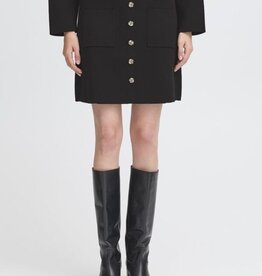 ICHI Ketty Knit Skirt With Buttons