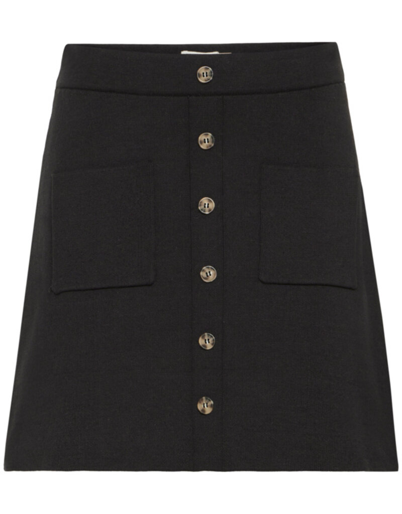 ICHI Ketty Knit Skirt With Buttons
