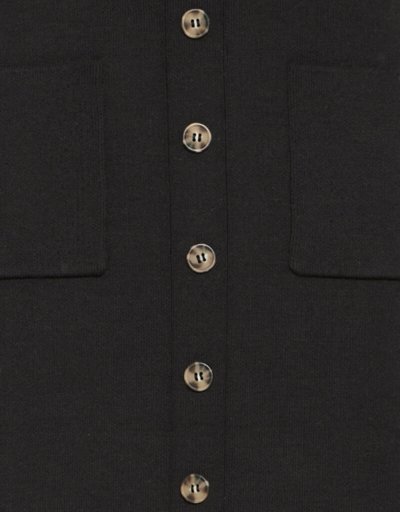 ICHI Ketty Knit Skirt With Buttons