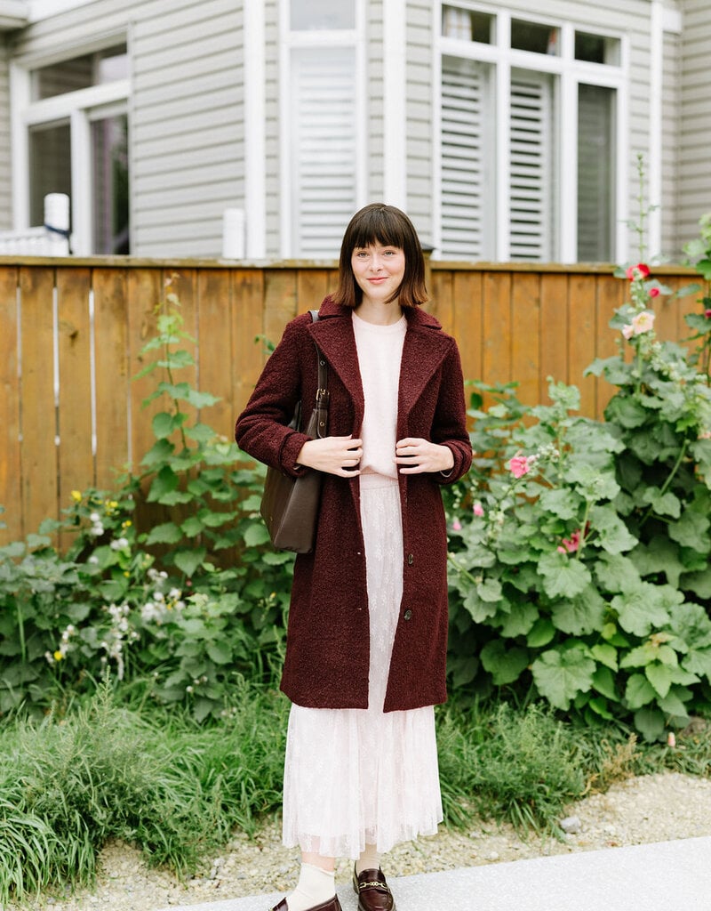 InWear Yum Coat in Syrah Melange