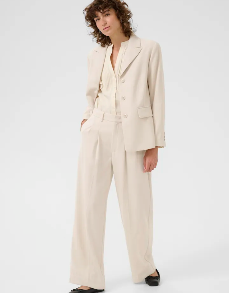 Part Two Salva Textured Trousers in French Oak