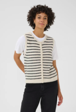 Part Two Primira Waistcoat in Navy Stripe
