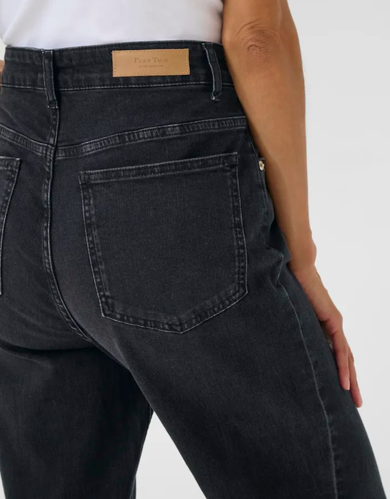Part Two Simona Jeans in Washed Black Denim