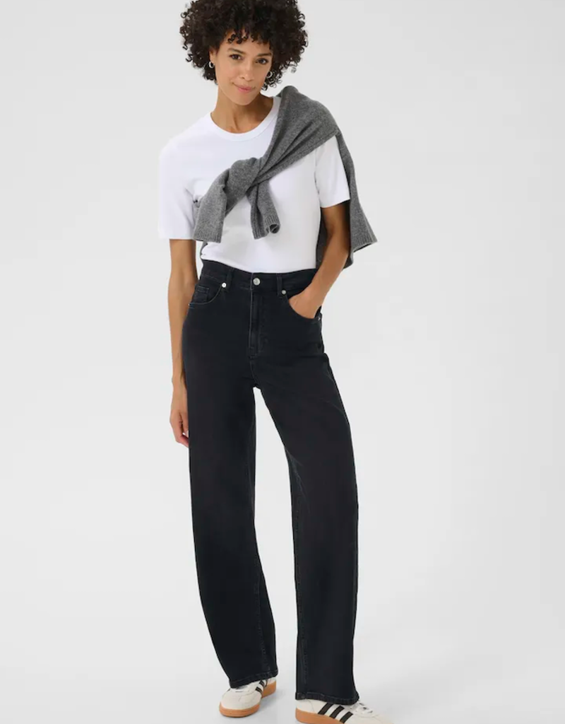 Part Two Simona Jeans in Washed Black Denim