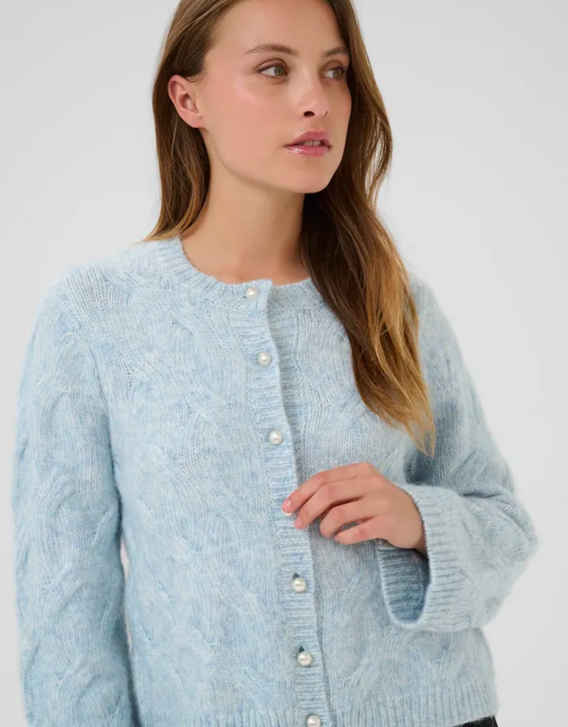 Kaffe Martha Cardigan in Windward Blue