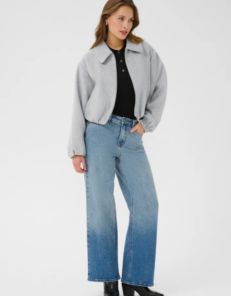 Kaffe Ludovika Jacket in Grey Melange