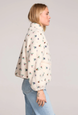 Saltwater Luxe Deeda Fleece Jacket in Natural Floral