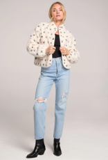 Saltwater Luxe Deeda Fleece Jacket in Natural Floral