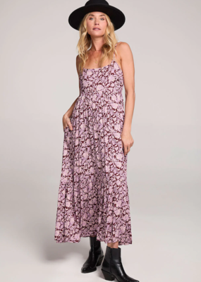 Saltwater Luxe Rene Midi Dress in Sangria *XS & XL Left*