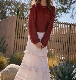 Saltwater Luxe Regan Midi Skirt With Teir Detail *Only One Left - XL*