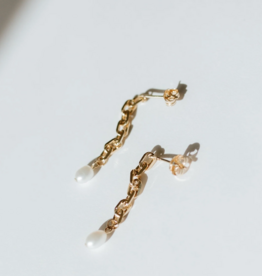 Jillian Leigh Leandre 18k Gold Filled Link Chain Earring