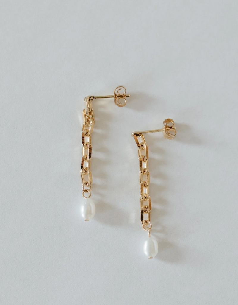 Jillian Leigh Leandre 18k Gold Filled Link Chain Earring