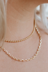 Jillian Leigh Barres 18k Gold Filled Link Necklace