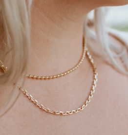 Jillian Leigh Barres 18k Gold Filled Link Necklace