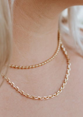 Jillian Leigh Barres 18k Gold Filled Link Necklace