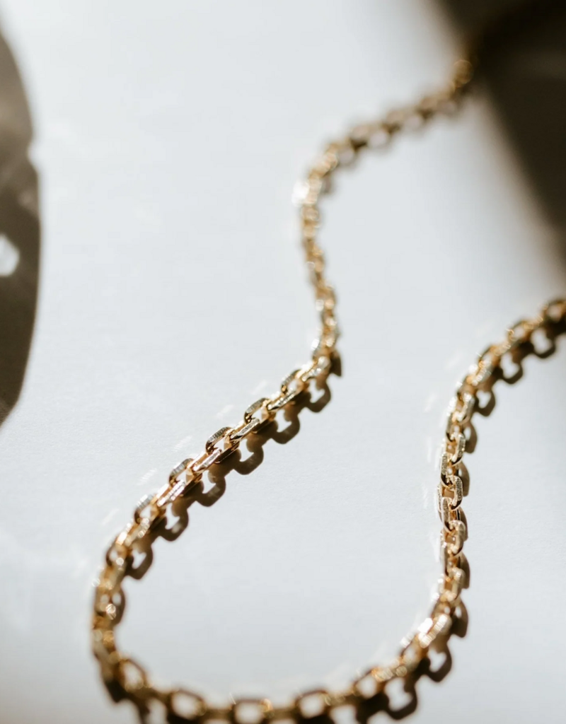 Jillian Leigh Barres 18k Gold Filled Link Necklace