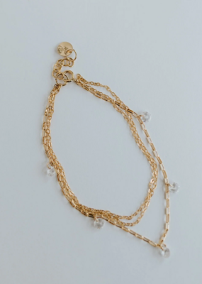 Jillian Leigh Bowery 14k Gold Filled Multi Chain Bracelet