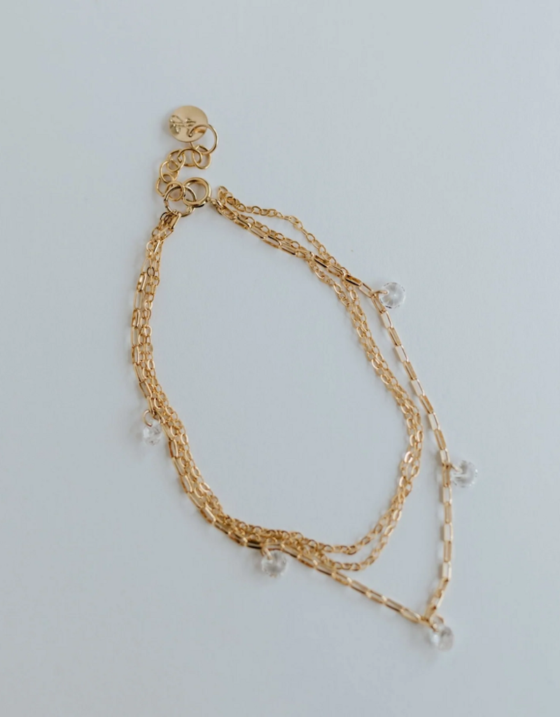 Jillian Leigh Bowery 14k Gold Filled Multi Chain Bracelet