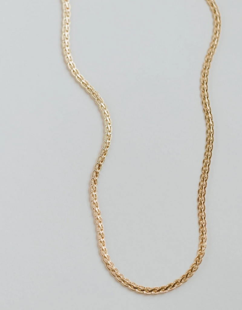 Jillian Leigh Turrenne 18k Gold Filled Snake Chain Necklace