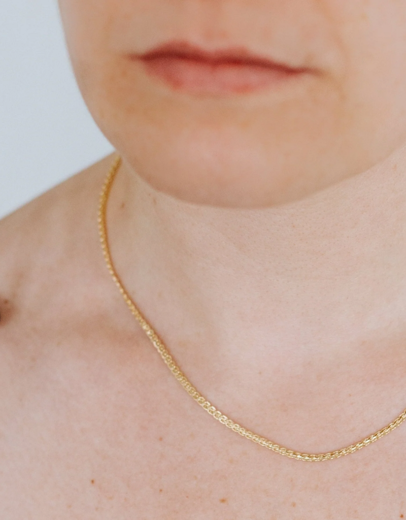 Jillian Leigh Turrenne 18k Gold Filled Snake Chain Necklace