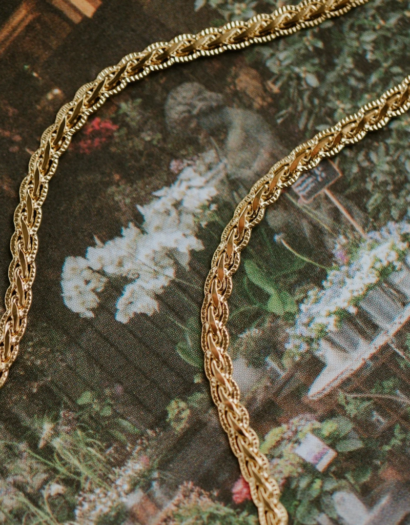 Jillian Leigh Turrenne 18k Gold Filled Snake Chain Necklace